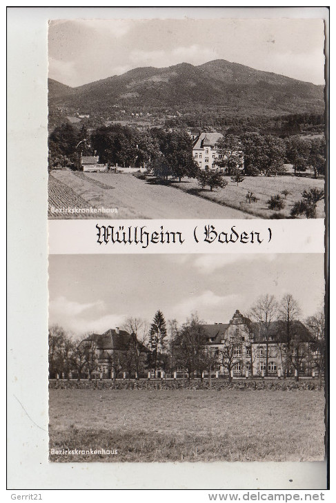 7840 MÜLLHEIM, Bezirkskrankenhaus, 1957 - Müllheim