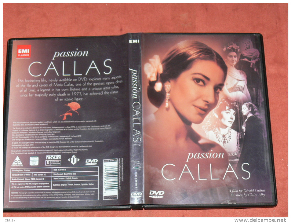 DVD SPECTACLE OPERA  BIOPIC "PASSION CALLAS  " BONUS  STEREO 2.0 / - DVD Musicaux