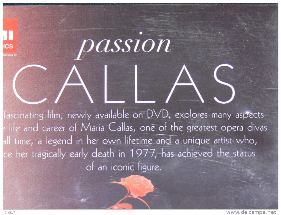 DVD SPECTACLE OPERA  BIOPIC "PASSION CALLAS  " BONUS  STEREO 2.0 / - Muziek DVD's