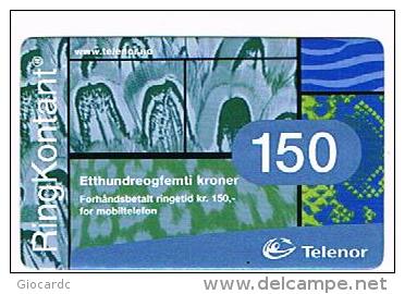 NORVEGIA (NORWAY) - TELENOR (RECHARGE GSM) -  RING KONTANT 150 - USED °  -  RIF. 3928 - Norway