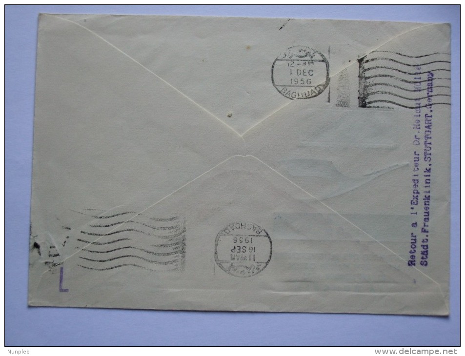 AUSTRIA 1956 AIR MAIL COVER MITTELBERG TO BAGHDAD IRAQ OPENING OF MIDDLE EASTERN AIR TRAFFIC - Covers & Documents