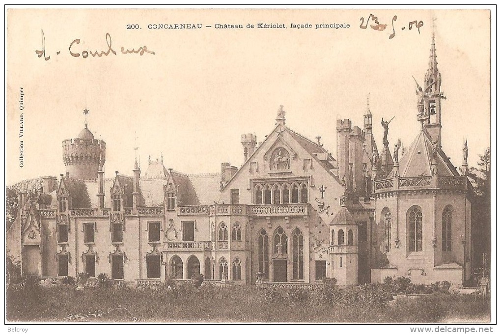 Dépt 29 - CONCARNEAU -  Château De Keriolet, Façade Principale - Concarneau