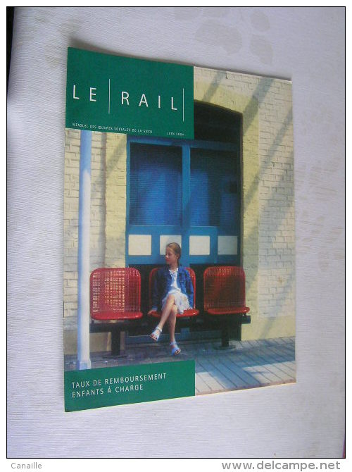 Le Rail  ( 32 Pages ) , Mensuel Des Ouevres Sociales De La SNCB  -  Juin   2004  .- - Trains