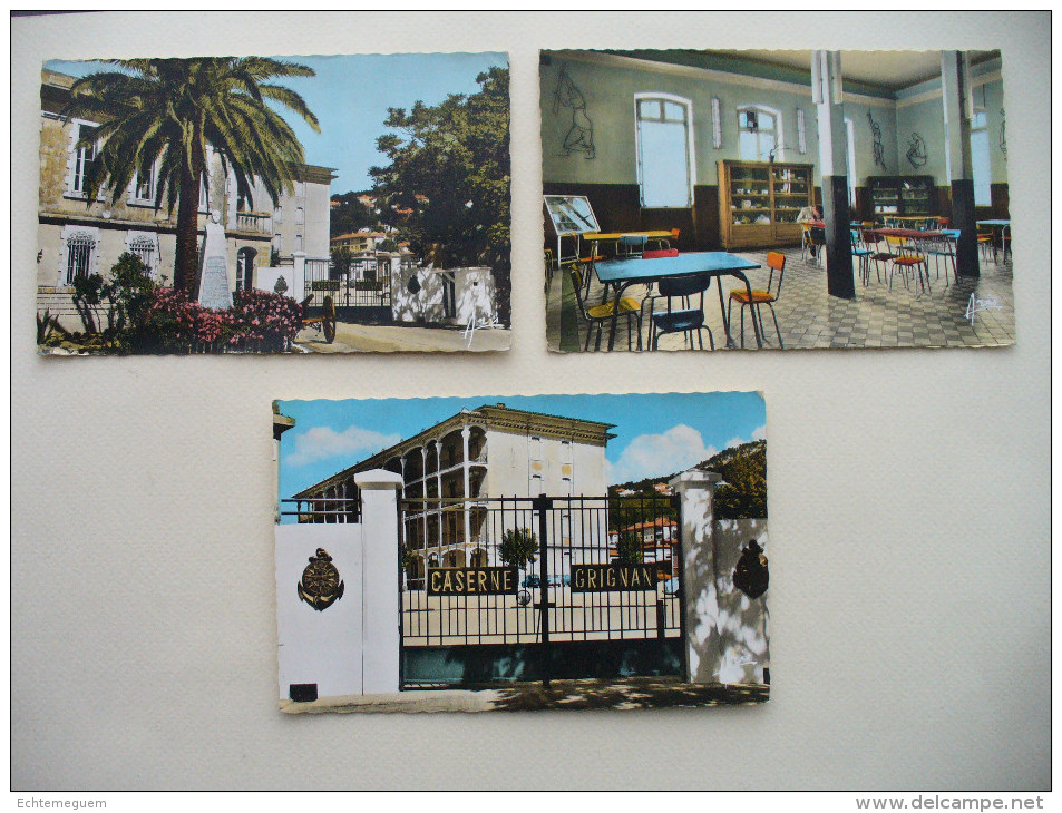 TOULON - Caserne GRIGNAN - Lot De 3 Cartes Postales - Toulon