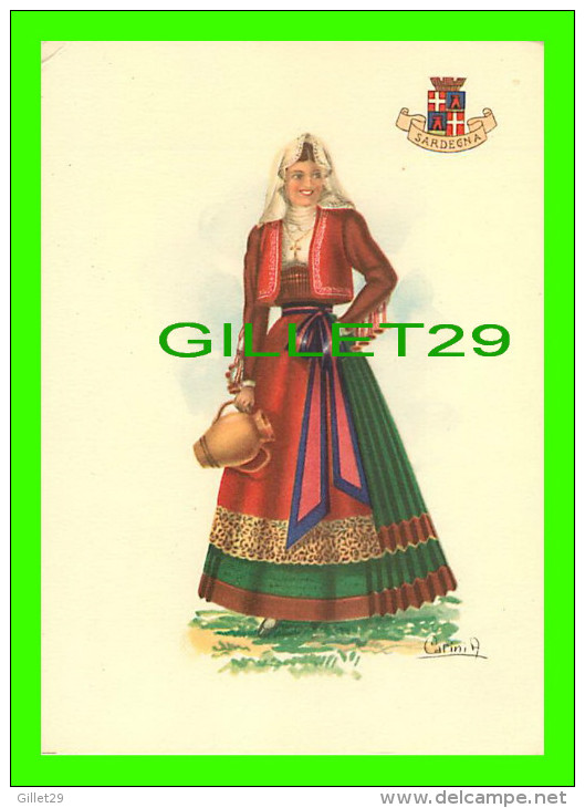 FOLKLORE COSTUMES - SARDEGNA - 1925 - CARINI A. - - Costumes