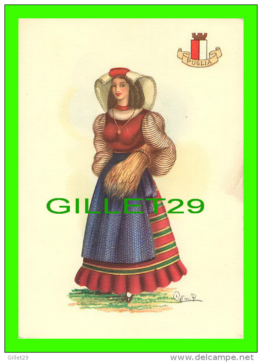 FOLKLORE COSTUMES - PUGLIA - 1925 - CARINI A. - - Costumes