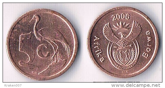 South Africa  5 Cents 2006 - Südafrika