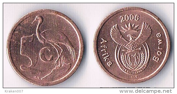 South Africa  5 Cents 2006 - Sudáfrica