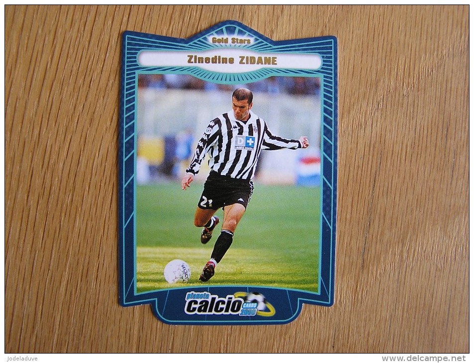 CALCIO 2000 GOLD STARS Zinedine Zidane Trading Cards Football Italia Italie Carte Collection - Autres & Non Classés