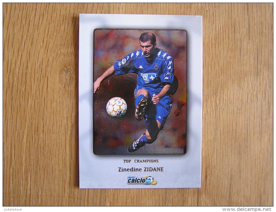 CALCIO 2000 Top Champions Zinedine Zidane Trading Cards Football Italia Italie Carte Collection - Andere & Zonder Classificatie