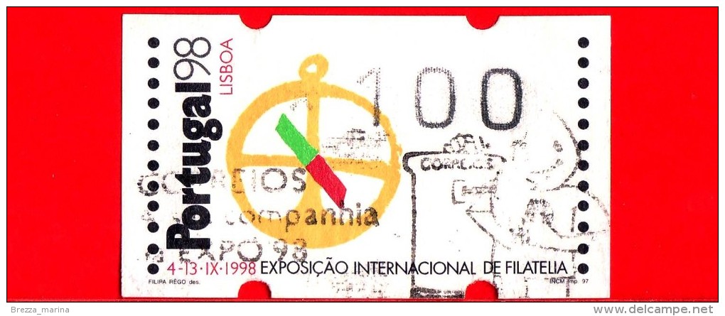 Portogallo - 1997 - Esposizione Di Filatelia - Portugal '98 - 100 - Oblitérés
