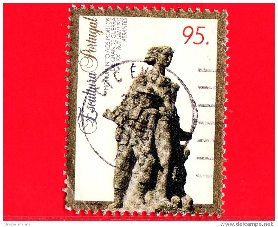 Portogallo - 1995 - Scultura - Monumento Ai Caduti Della Grande Guerra - 95 - Oblitérés
