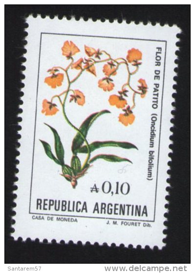 Argentine Timbre Stamp Flor De Patito Oncidium Bifolium - Sonstige & Ohne Zuordnung