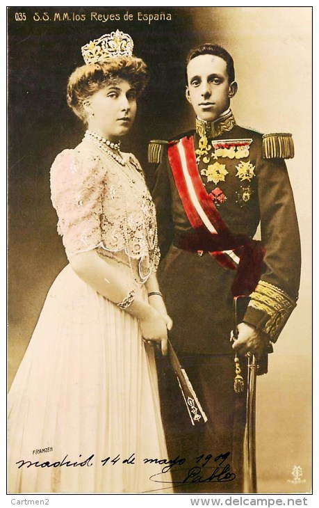 SS..MM. LOS REYES DE ESPANA REINE EL REY DE ESPANA FAMILIA REAL FAMILLE ROYALE ESPAGNE - Familias Reales