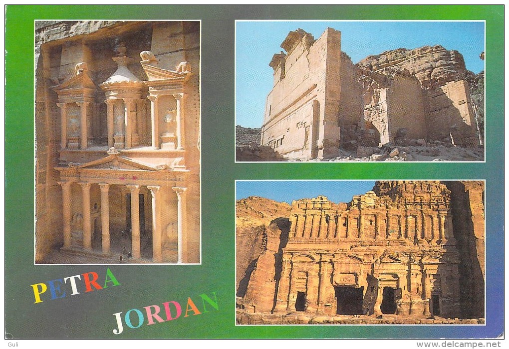 Asie > Jordanie PETRA JORDAN Multi Vues  -timbre Stamp H.K Of JORDAN *PRIX FIXE - Jordanie