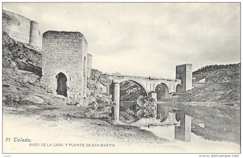 Toledo - Bano De La Caba Y Puente De San Martin - Carte Non Circulée - Toledo