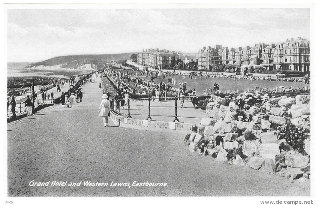 Grand Hotel And Western Lawns - Eastbourne (Sussex) Non Circulated Postcard - Eastbourne