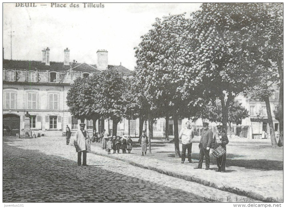 CPSM Reproduction-Collection Privée-Deuil-Place Des Tilleuls  L1569 - Deuil La Barre