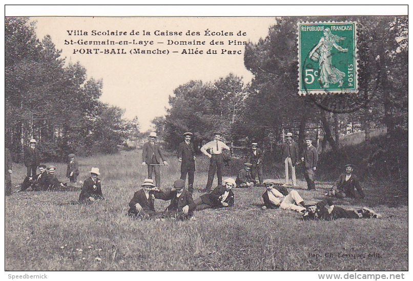 23359 Port Bail -caisse Ecoles Saint Germain En Laye -villa Scolaire Domaine Pins -allee Parc -ed Levêque -garcon Homme - Autres & Non Classés