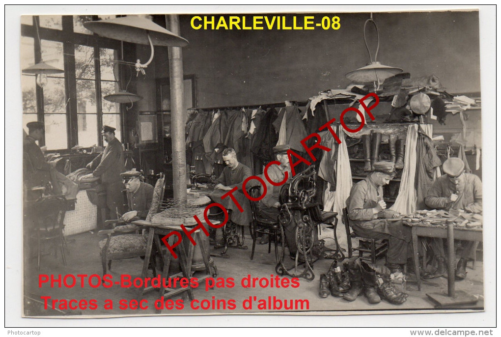 Couturiers-Boureliers-Metier-Animation-CHARLEVILLE-!!-Photo Allemande-Guerre14-18-1WK-Militaria-France-08- - Charleville