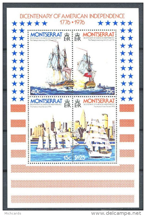 126 MONTSERRAT 1976 - Bateau Voilier (Yvert BF 12) Neuf ** (MNH) Sans Trace De Charniere - Montserrat