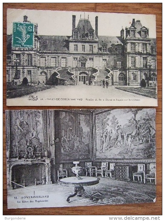 FONTAINEBLEAU / LE PALAIS / TRES BEAU LOT DE 64 CARTES / TOUTES LES PHOTOS