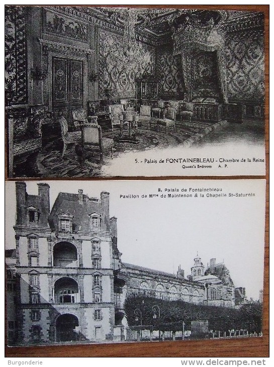 FONTAINEBLEAU / LE PALAIS / TRES BEAU LOT DE 64 CARTES / TOUTES LES PHOTOS