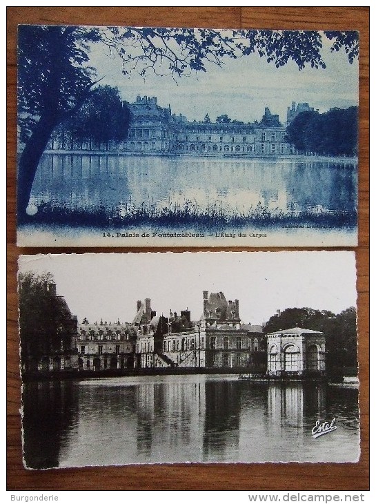 FONTAINEBLEAU / LE PALAIS / TRES BEAU LOT DE 64 CARTES / TOUTES LES PHOTOS