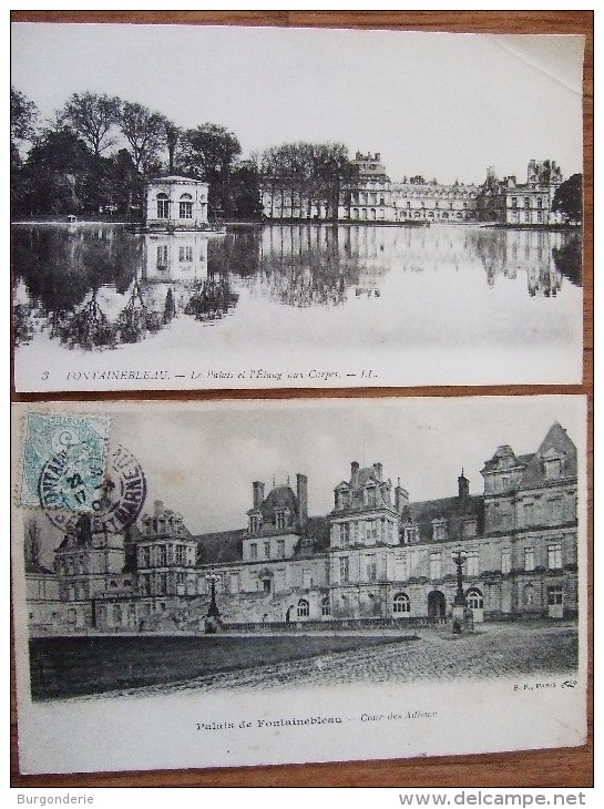 FONTAINEBLEAU / LE PALAIS / TRES BEAU LOT DE 64 CARTES / TOUTES LES PHOTOS