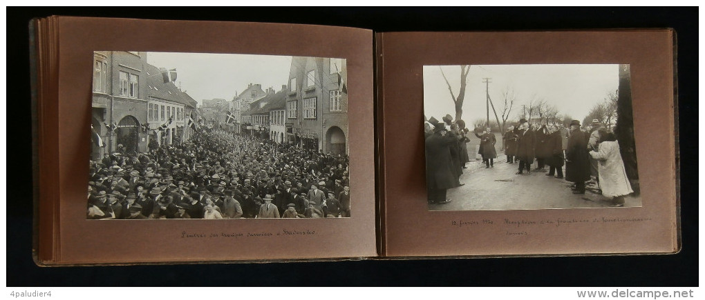 ( Danemark Allemagne ) Plébiscite du SCHELSWIG 1920 Flensborg 22e BCA Paul Claudel Album 46 photos HOLGER DAMGAARD