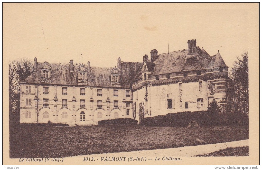 Cp , 76 , VALMONT , Le Château - Valmont