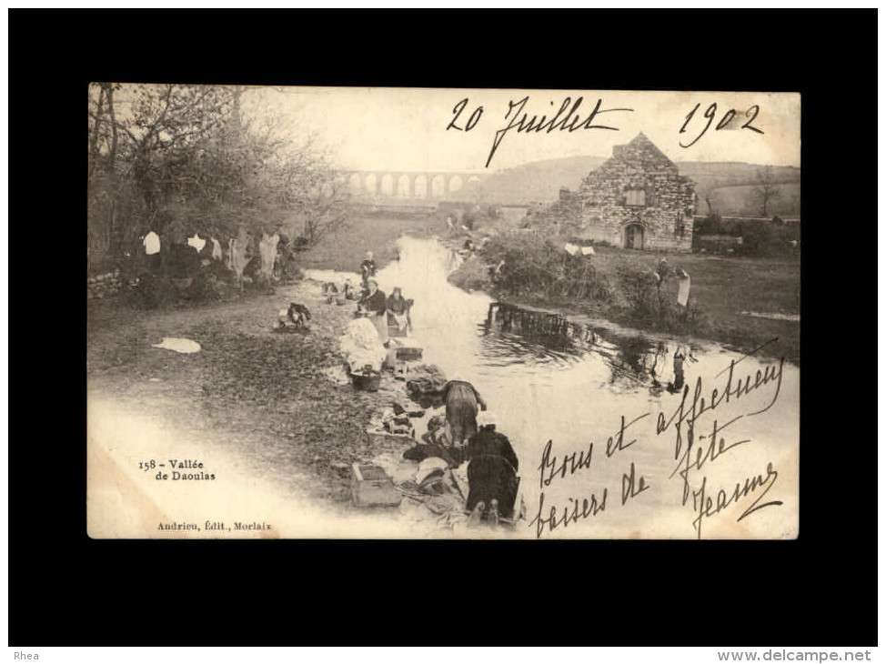 29 - DAOULAS - Lavoir - Lavandières - Daoulas