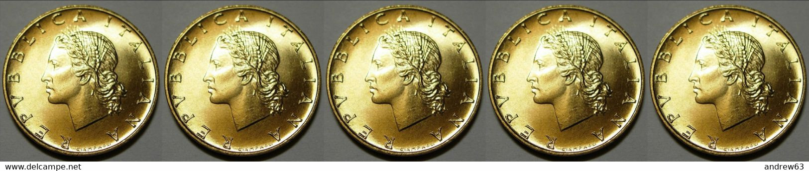 ITALIA - Lire 20 1989 - FDC/Unc Da Rotolino/from Roll 5 Monete/5 Coins - 20 Liras
