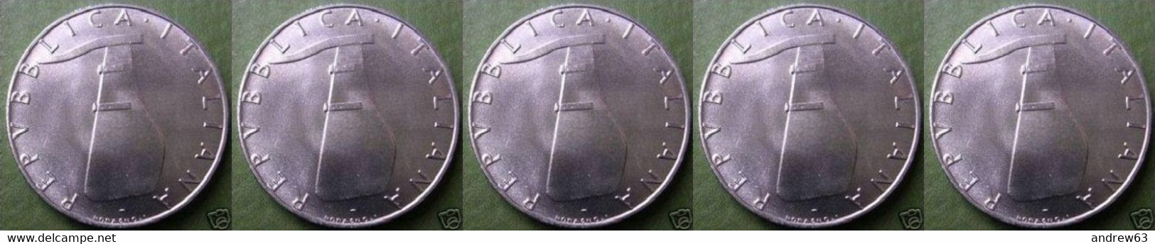 ITALIA - Lire 5 1971 - FDC/Unc Da Rotolino/from Roll 5 Monete/5 Coins - 5 Lire