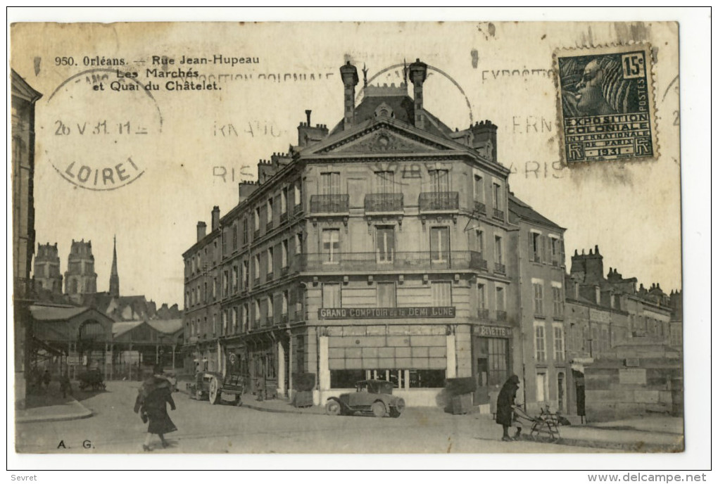 ORLEANS. - Rue Jean-Hupeau.  Les Marchés Et Quai Du Châtelet. Beau Cliché - Orleans