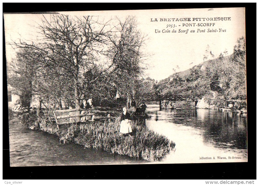56 PONT SCORFF Bords Du Scorff, Pont St Yves, Animée, Ed Waron 5053, Bretagne Pittoresque, 1924 - Pont Scorff