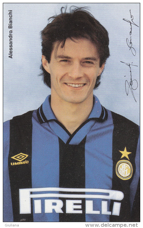 Cartolina Autografata "Alessandro Bianchi" Inter F.C. - Handtekening