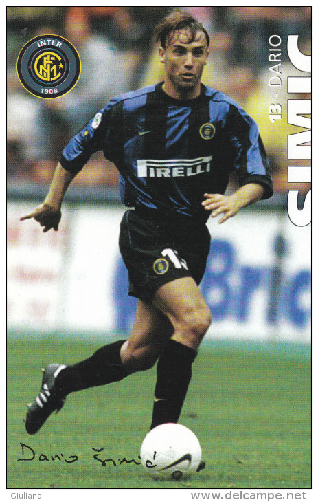Cartolina Autografata "Dario Simic" Inter F.C. - Handtekening