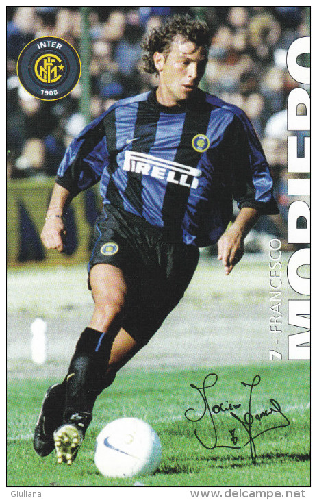 Cartolina Autografata "Francesco Moriero" Inter F.C. - Autogramme