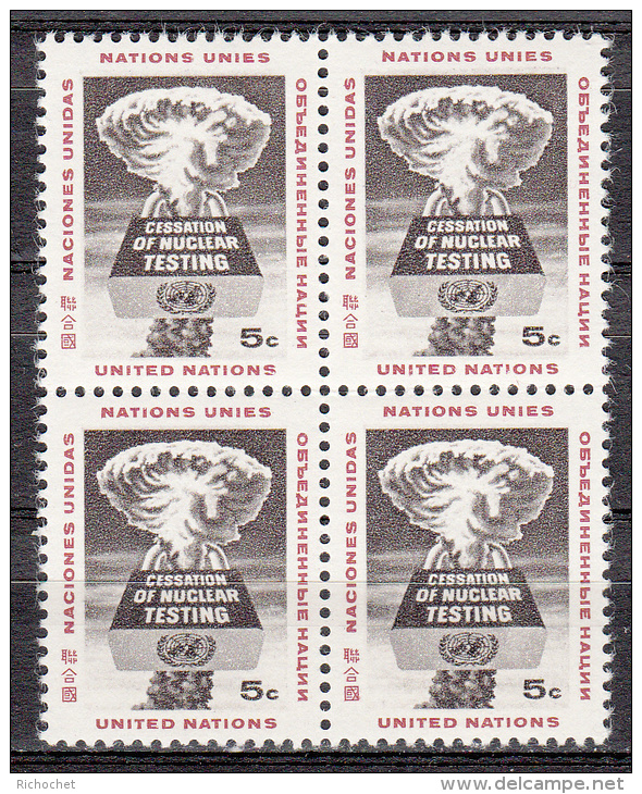 Nations Unies New York N° 129 ** Bloc De 4 - Unused Stamps