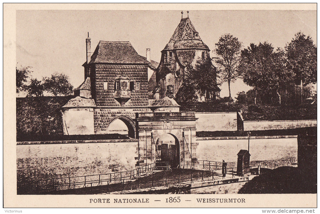 LE STRASBOURG DISPARU - PORTE NATIONALE 1865 - Strasbourg