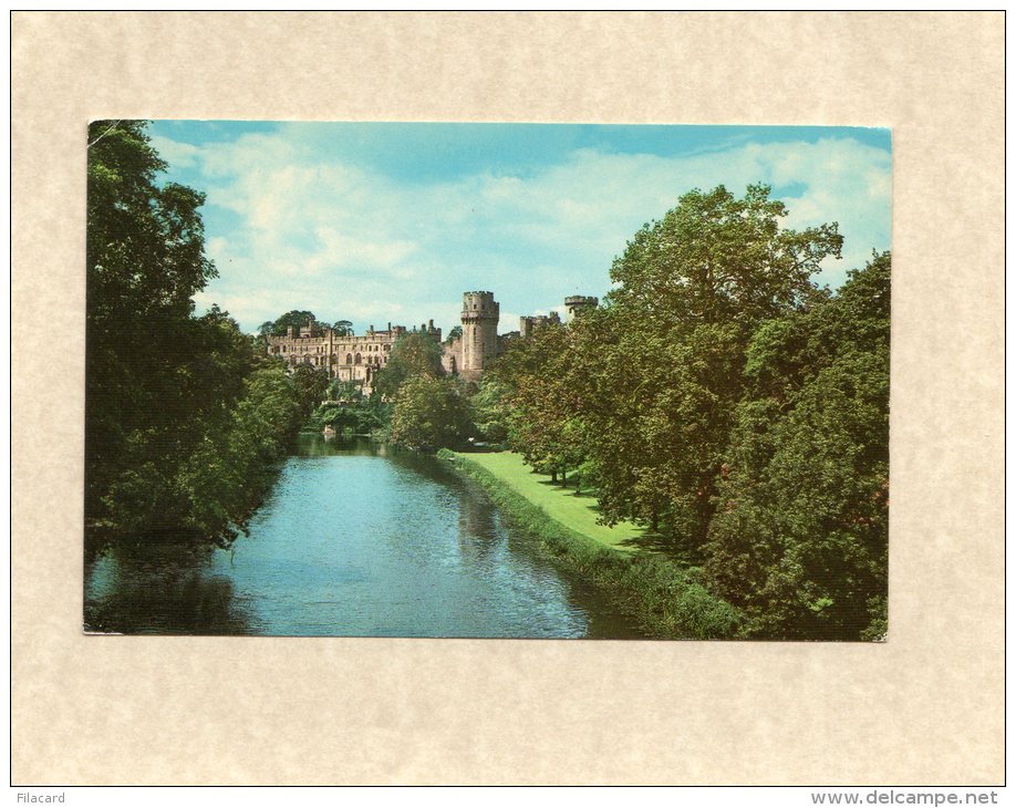 46378  Regno  Unito, Warwick  Castle  And  River  Avon,  NV(scritta) - Warwick