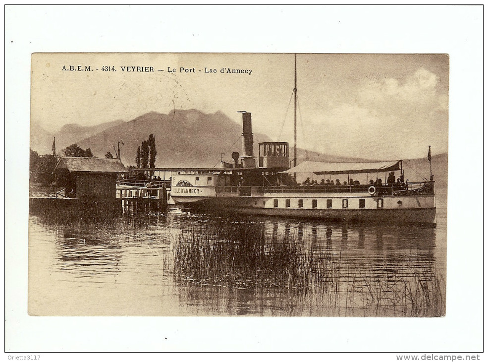 VEYRIER - Le Port - Lac D'Annecy Et Un Bateau - Veyrier