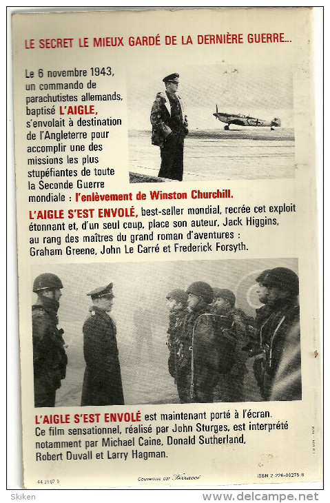 L AIGLE S EST ENVOLE   Jack Higgins    318 Pages   6.11.1943 - Historique