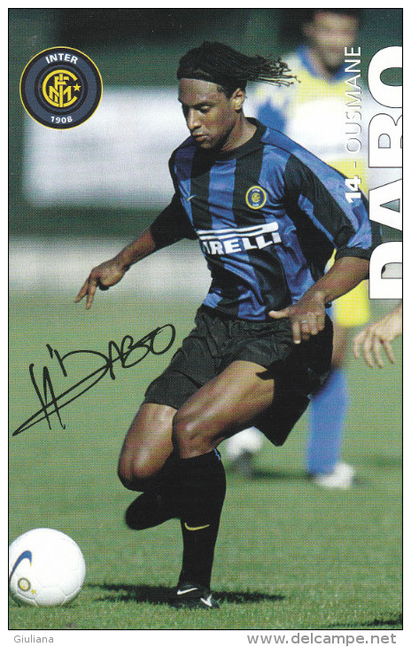 Cartolina Autografata "Ousmane Dabo" Inter F.C. - Autógrafos