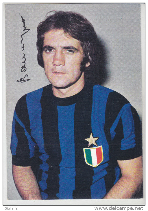 Cartolina Autografata "Roberto Boninsegna " Inter F.C. - Handtekening