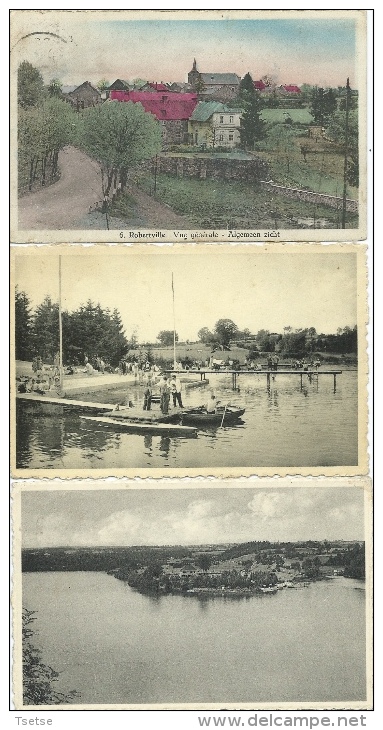 Robertville - 3 Cartes ( Village , Plage Et Lac ) - Waimes - Weismes