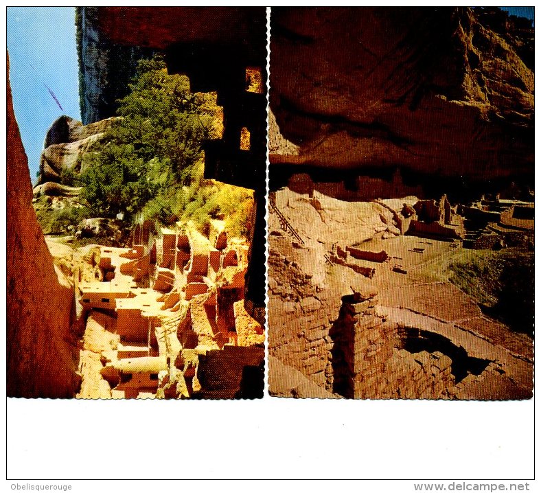 MESA VERDE LONG HOUSE WETHERHILL        LOT DE 3 CARTES 1976 - Mesa Verde