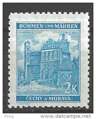 1941 2k Castle, Mint Light Hinged - Unused Stamps