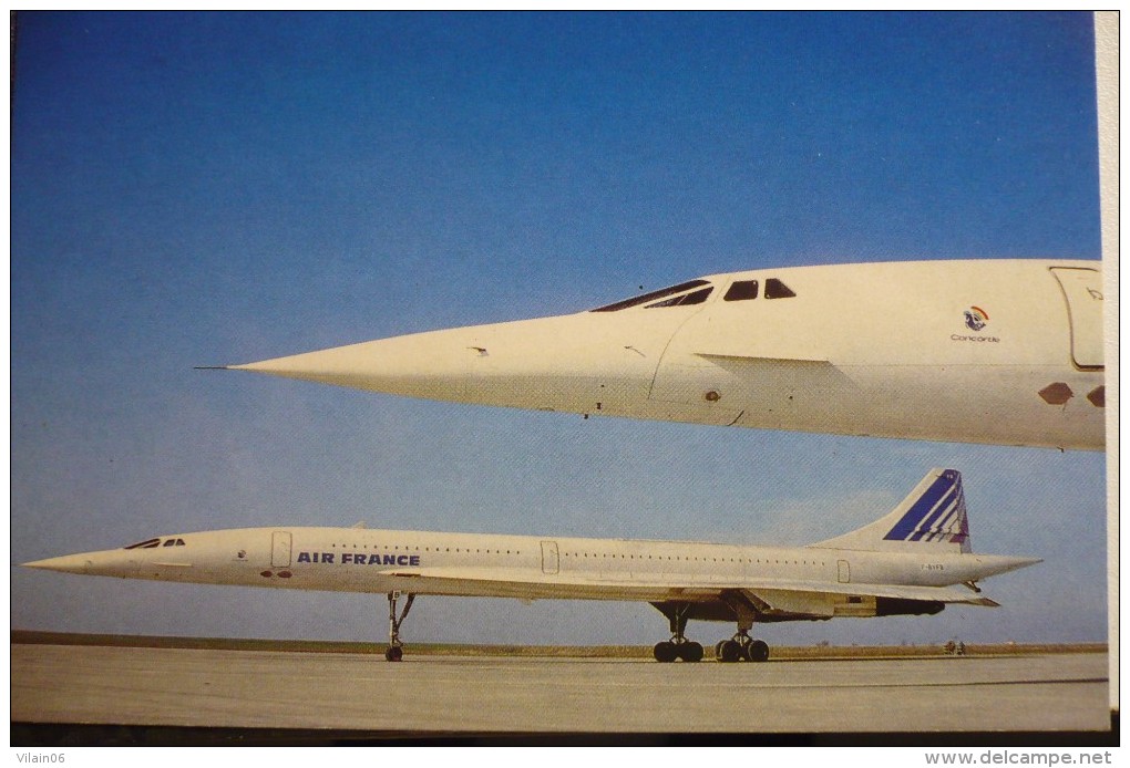 CONCORDE   AIR FRANCE     CARTE COMPAGNIE / AIRLINE ISSUE - 1946-....: Moderne